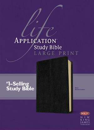 NKJV Life Application Study Bible L/P B/L Black - Tyndale